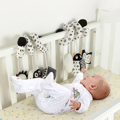 Delightful Soft Spiral Baby Toy for Crib, Stroller, and Car Seat – Perfect Educational Rattle for Newborns 0-12 Months