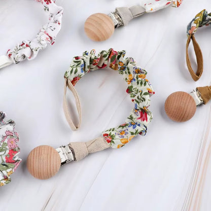 Stylish Baby Cotton Pacifier Clips - Perfect for Newborns and Teething Relief for Boys and Girls