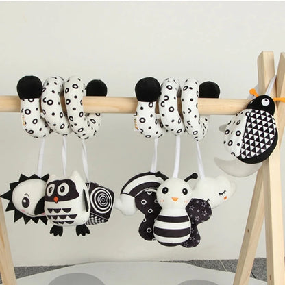 Delightful Soft Spiral Baby Toy for Crib, Stroller, and Car Seat – Perfect Educational Rattle for Newborns 0-12 Months