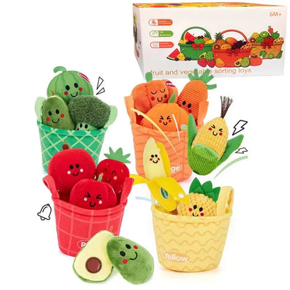 Baby Toys 6-12 Months,Bee House with Stuffed Farm Animals for Toddlers 1-3 Baby Plush Beehive Wtih Rattles Squeaker Mirror
