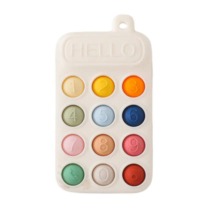 Delight Your Baby with Our Mobile Phone Shaped BPA-Free Silicone Teether - Perfect for Dental Care and Gums Relief!