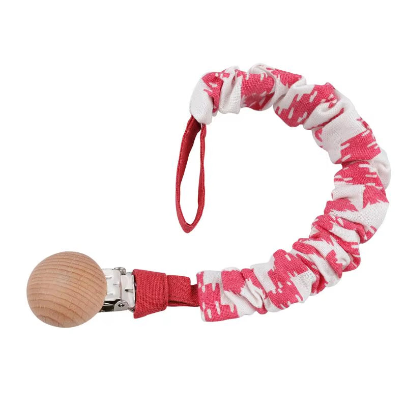Stylish Baby Cotton Pacifier Clips - Perfect for Newborns and Teething Relief for Boys and Girls