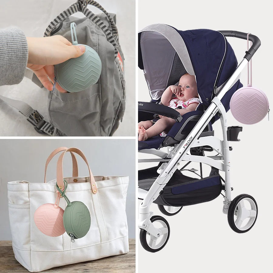 New Design Pacifier Box Soother Container Box for Newborns Handy Pacifier Travel Storage Nipple Holder Teat Attachment