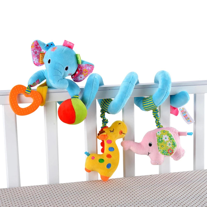 Delightful Soft Spiral Baby Toy for Crib, Stroller, and Car Seat – Perfect Educational Rattle for Newborns 0-12 Months