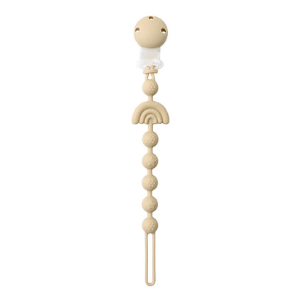 Stylish Baby Silicone Pacifier Clip - BPA Free Teething Chain Holder for Cute Babies - Perfect Gift for 13-24 Month Olds