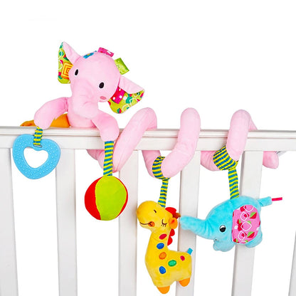 Delightful Soft Spiral Baby Toy for Crib, Stroller, and Car Seat – Perfect Educational Rattle for Newborns 0-12 Months