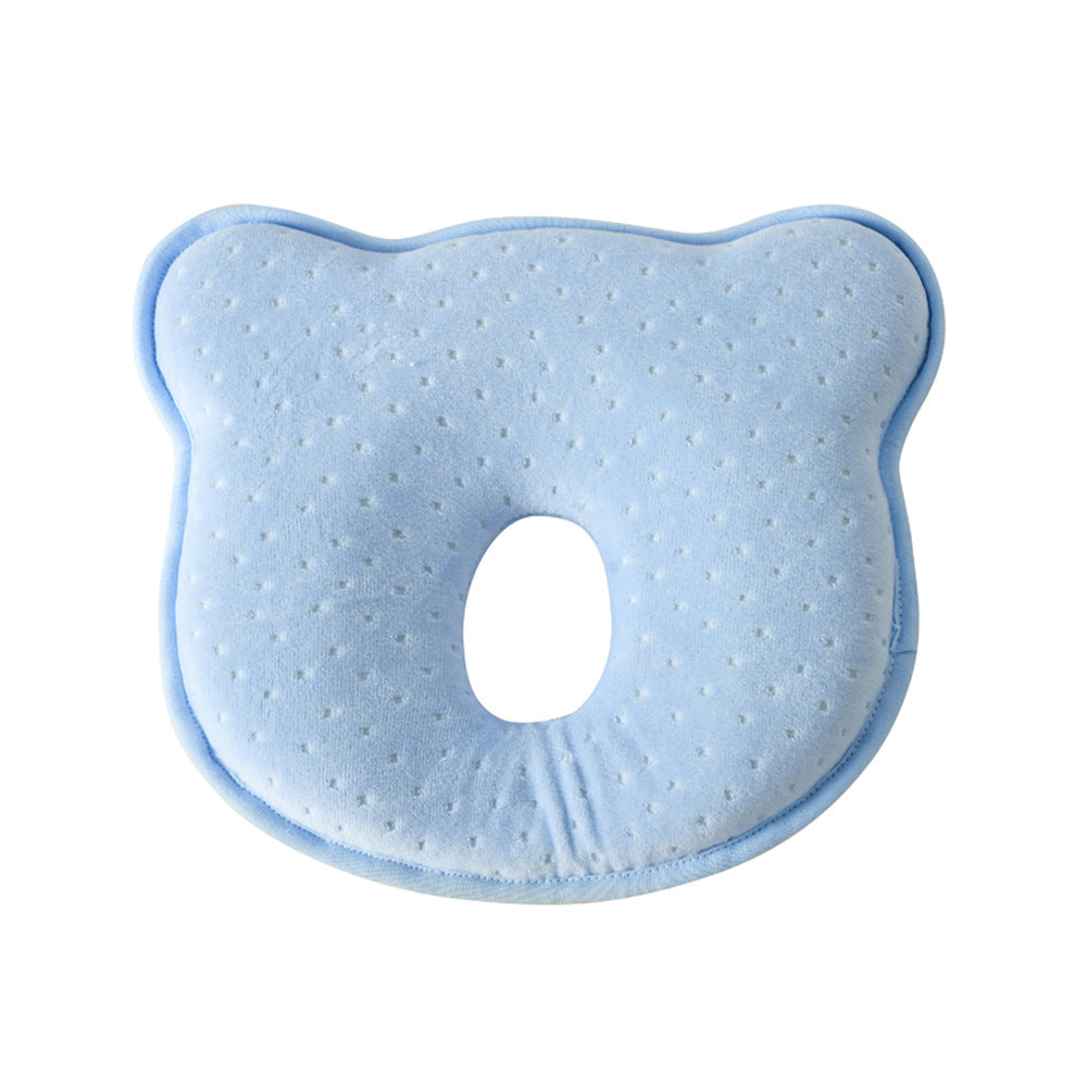 Memory Foam Baby Sleep Pillow - Anti-Eccentric Design for Comfortable Rest with Adorable Mickey and Apple Designs