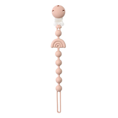 Stylish Baby Silicone Pacifier Clip - BPA Free Teething Chain Holder for Cute Babies - Perfect Gift for 13-24 Month Olds