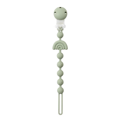 Stylish Baby Silicone Pacifier Clip - BPA Free Teething Chain Holder for Cute Babies - Perfect Gift for 13-24 Month Olds