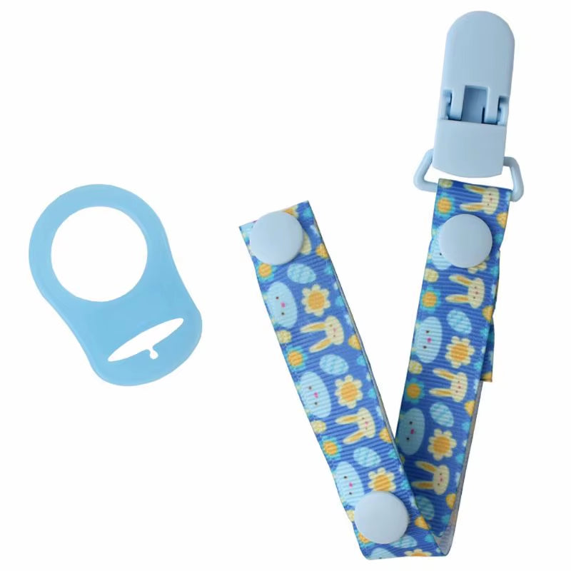 Stylish Baby Cotton Pacifier Clips - Perfect for Newborns and Teething Relief for Boys and Girls