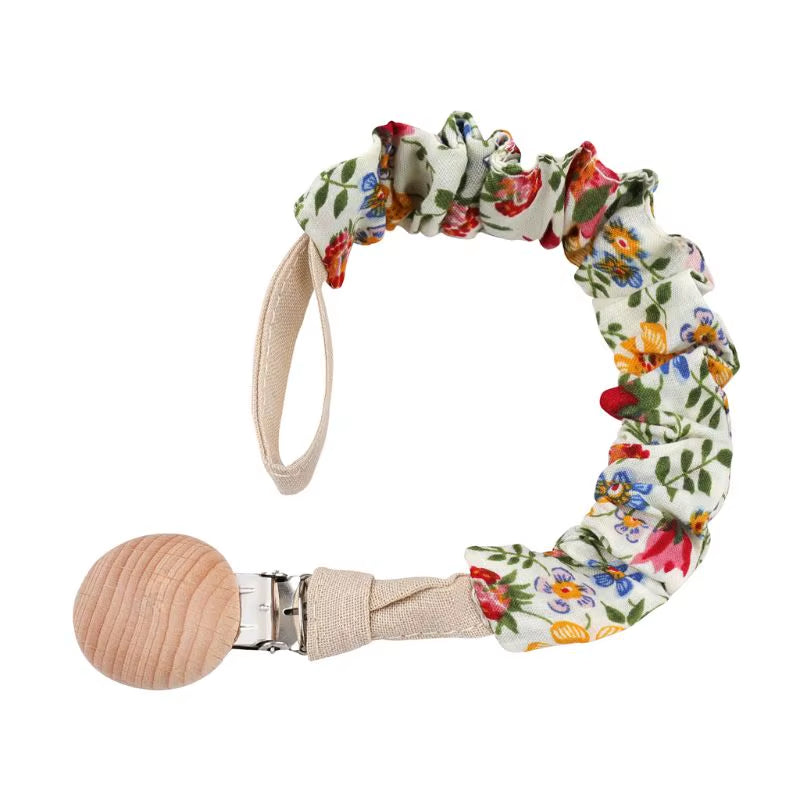 Stylish Baby Cotton Pacifier Clips - Perfect for Newborns and Teething Relief for Boys and Girls