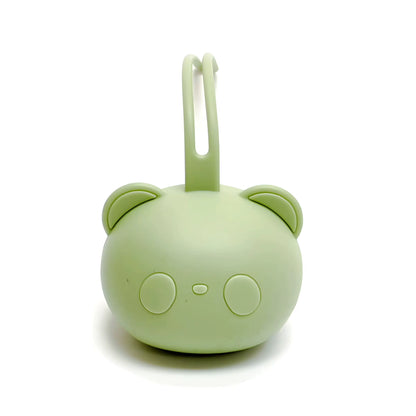 Stylish Bear Pacifier Bag - Eco-Friendly Silicone Dustproof Organizer for Baby Soothers and Chains
