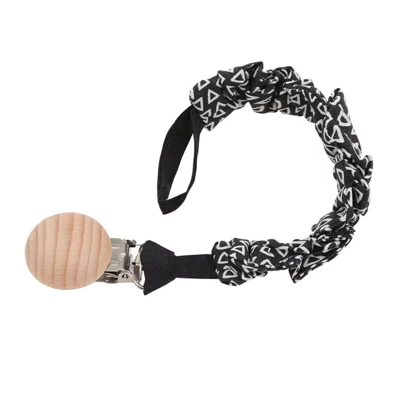 Stylish Baby Cotton Pacifier Clips - Perfect for Newborns and Teething Relief for Boys and Girls