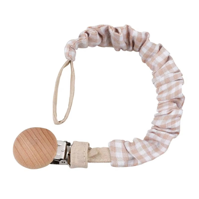 Stylish Baby Cotton Pacifier Clips - Perfect for Newborns and Teething Relief for Boys and Girls