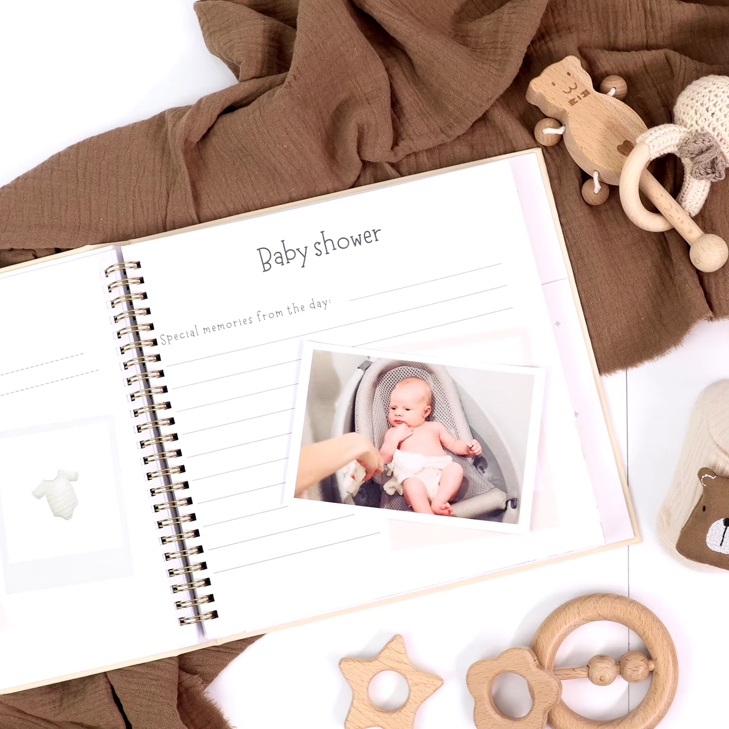 Cherish Every Moment with Our Adorable Baby Memory Book – A Keepsake for New Parents to Record Milestones and Growth in Style!
