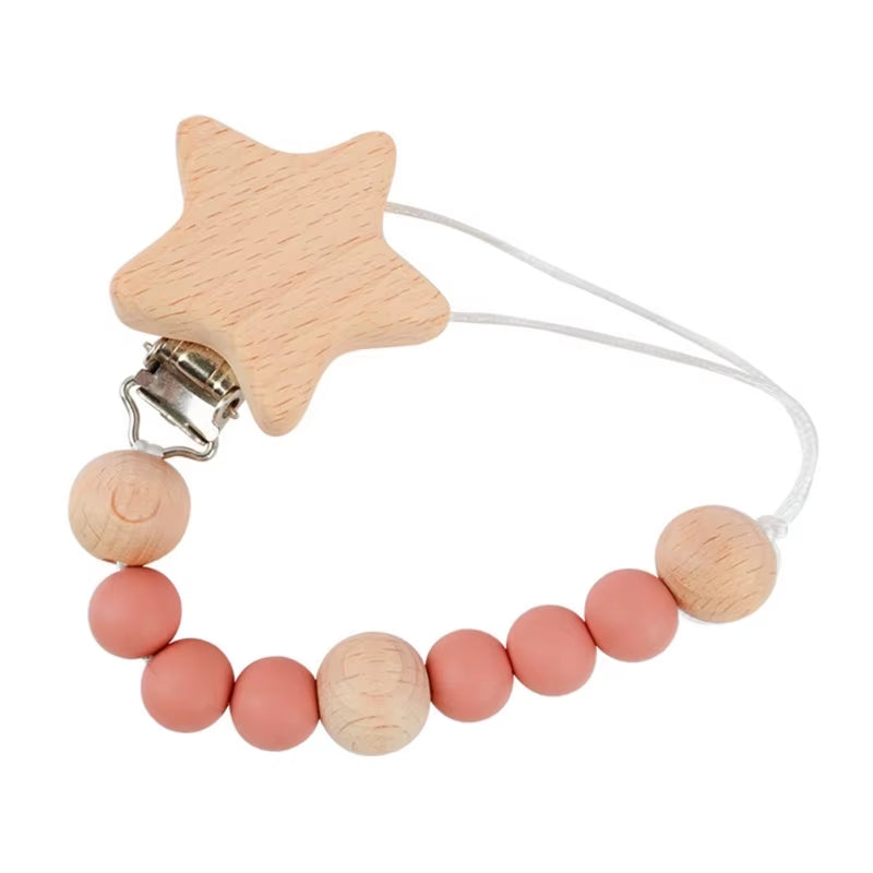 Stylish Baby Cotton Pacifier Clips - Perfect for Newborns and Teething Relief for Boys and Girls