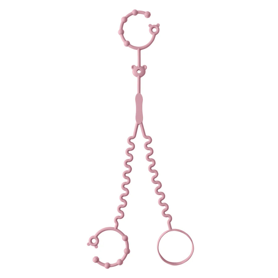 Keep Your Baby's Pacifier Close and Clean with Our Adjustable Silicone Pacifier Chain – Includes 2 Clips for Ultimate Convenience!