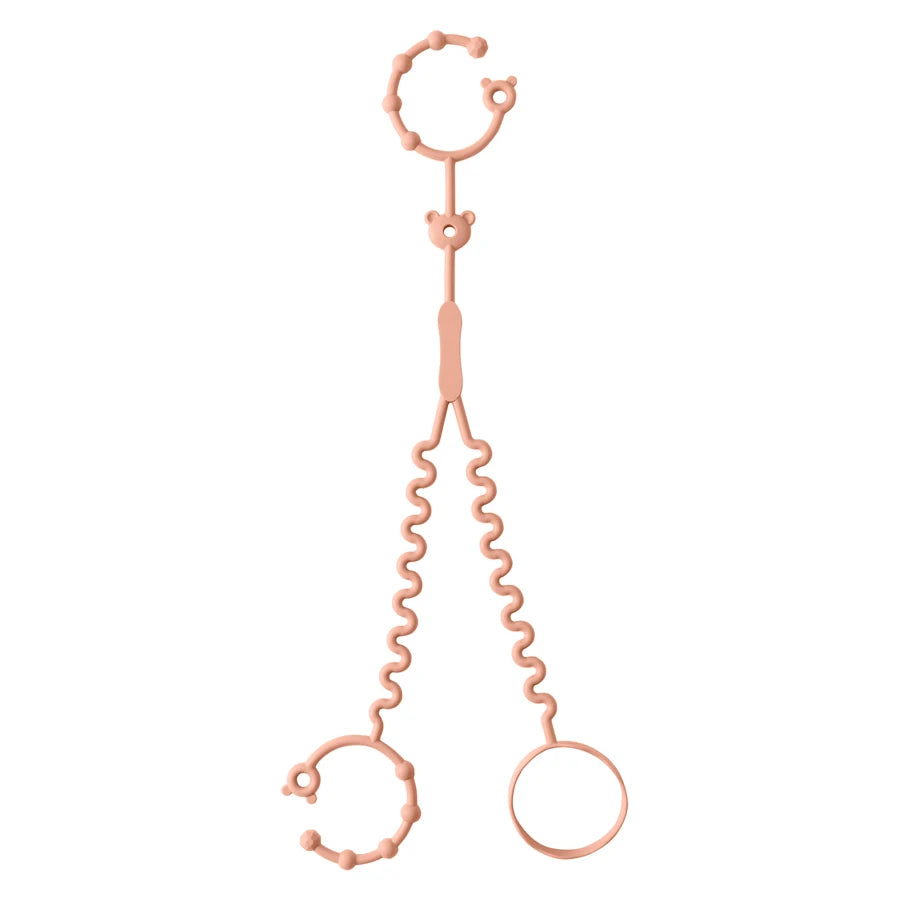 Keep Your Baby's Pacifier Close and Clean with Our Adjustable Silicone Pacifier Chain – Includes 2 Clips for Ultimate Convenience!