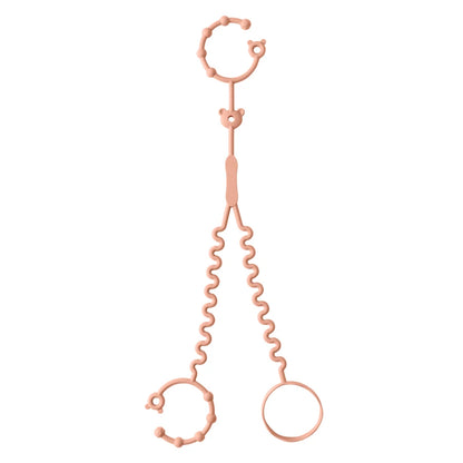 Keep Your Baby's Pacifier Close and Clean with Our Adjustable Silicone Pacifier Chain – Includes 2 Clips for Ultimate Convenience!