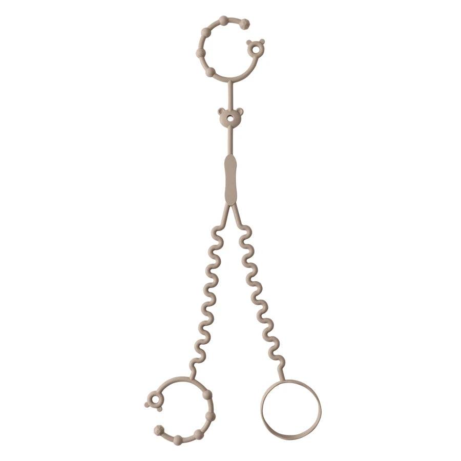 Keep Your Baby's Pacifier Close and Clean with Our Adjustable Silicone Pacifier Chain – Includes 2 Clips for Ultimate Convenience!