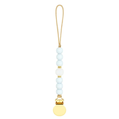 Stylish Adjustable Baby Pacifier Clip - Secure and Portable Silicone Beads Strap for Infants