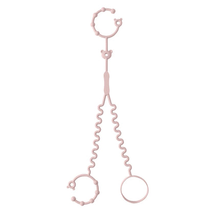 Keep Your Baby's Pacifier Close and Clean with Our Adjustable Silicone Pacifier Chain – Includes 2 Clips for Ultimate Convenience!