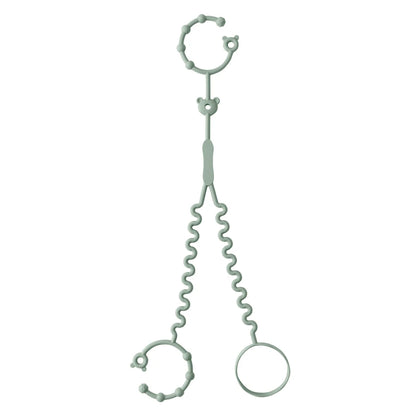 Keep Your Baby's Pacifier Close and Clean with Our Adjustable Silicone Pacifier Chain – Includes 2 Clips for Ultimate Convenience!