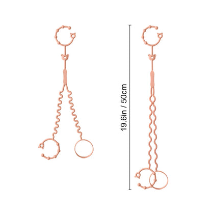 Keep Your Baby's Pacifier Close and Clean with Our Adjustable Silicone Pacifier Chain – Includes 2 Clips for Ultimate Convenience!