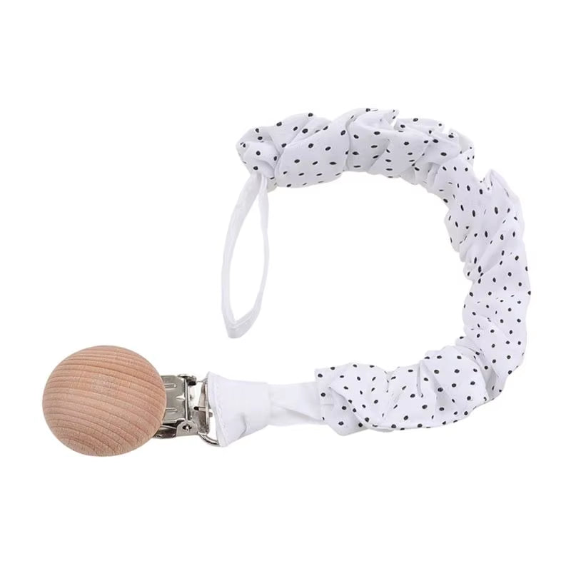 Stylish Baby Cotton Pacifier Clips - Perfect for Newborns and Teething Relief for Boys and Girls