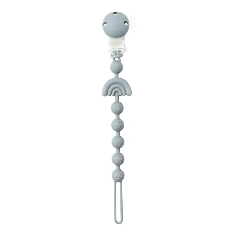 Stylish Baby Silicone Pacifier Clip - BPA Free Teething Chain Holder for Cute Babies - Perfect Gift for 13-24 Month Olds