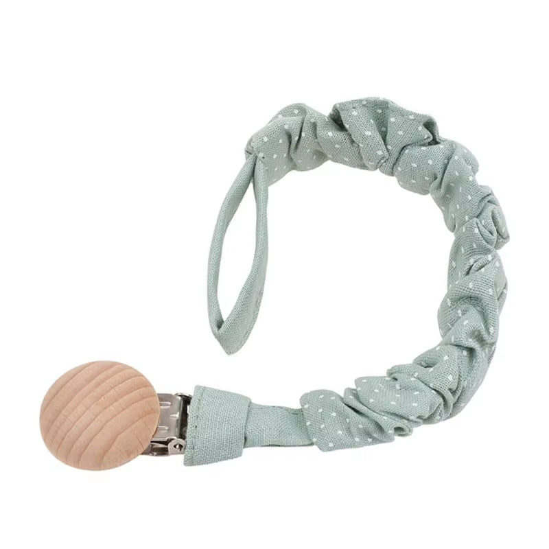 Stylish Baby Cotton Pacifier Clips - Perfect for Newborns and Teething Relief for Boys and Girls