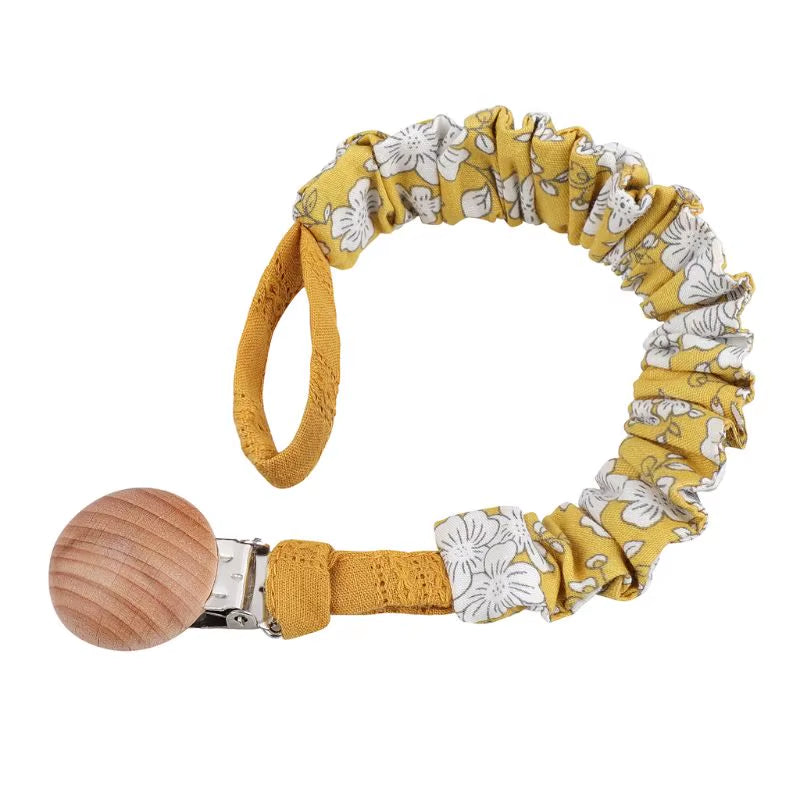 Stylish Baby Cotton Pacifier Clips - Perfect for Newborns and Teething Relief for Boys and Girls