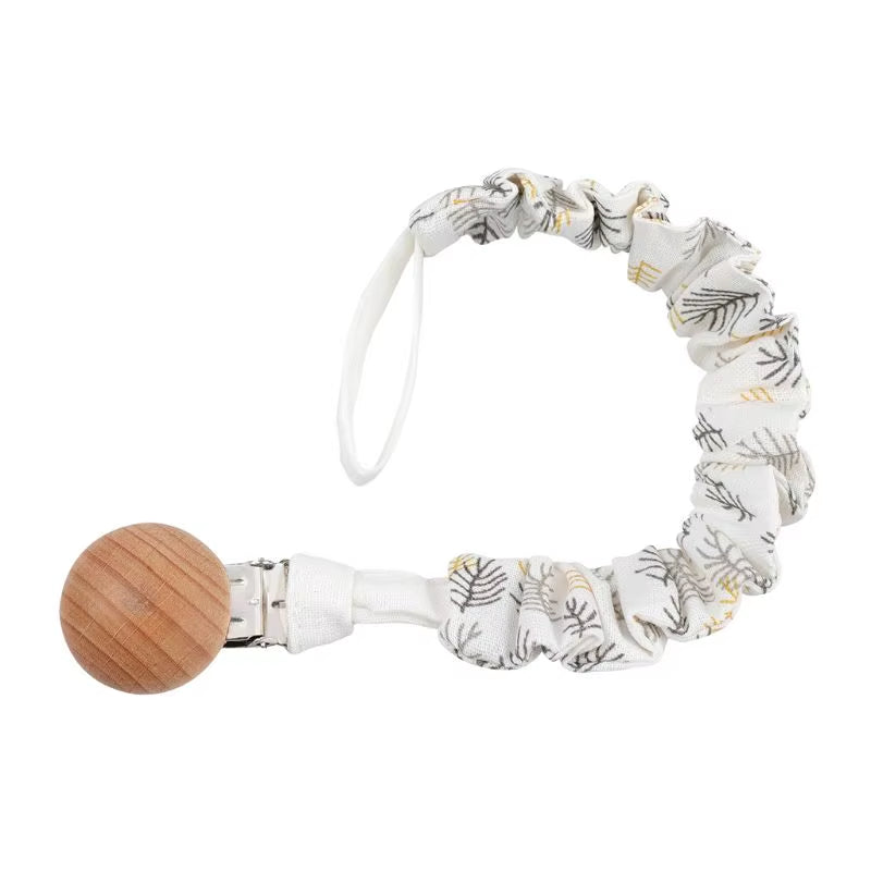 Stylish Baby Cotton Pacifier Clips - Perfect for Newborns and Teething Relief for Boys and Girls