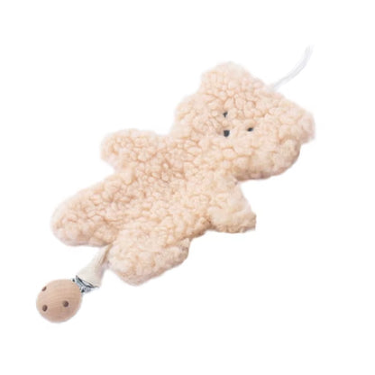 Baby Pacifier Clip Chain Pendant Soft Cartoon Bear Shaped Pacifier Clip Holder Leash Hanging Strap Ornament for Newborn Infants