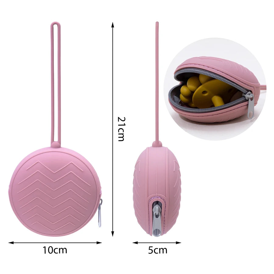 New Design Pacifier Box Soother Container Box for Newborns Handy Pacifier Travel Storage Nipple Holder Teat Attachment
