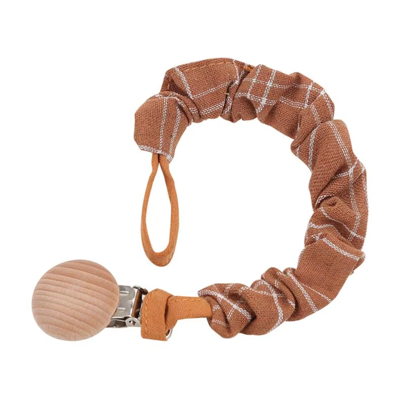 Stylish Baby Cotton Pacifier Clips - Perfect for Newborns and Teething Relief for Boys and Girls