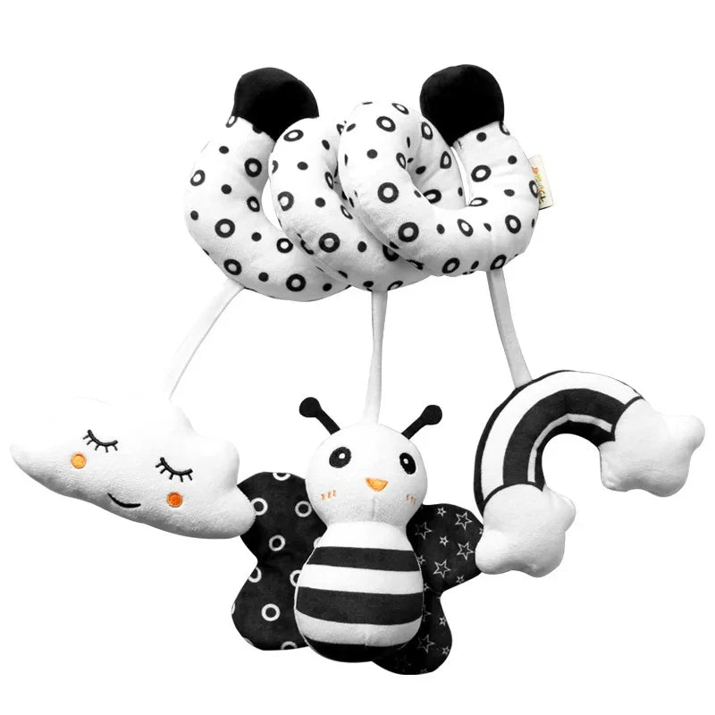 Delightful Soft Spiral Baby Toy for Crib, Stroller, and Car Seat – Perfect Educational Rattle for Newborns 0-12 Months