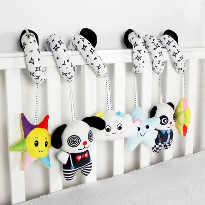 Delightful Soft Spiral Baby Toy for Crib, Stroller, and Car Seat – Perfect Educational Rattle for Newborns 0-12 Months