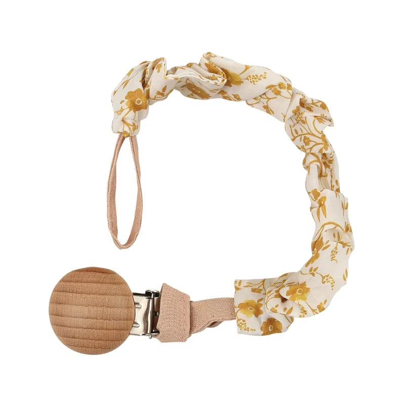 Stylish Baby Cotton Pacifier Clips - Perfect for Newborns and Teething Relief for Boys and Girls