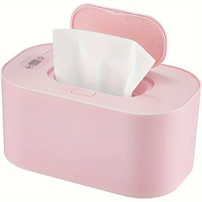 Baby Wipe Warmer with Digital Display Large Capacity Baby Wet Wipes Warmer Dispenser USB Powered, Adjustable Temperature Heating