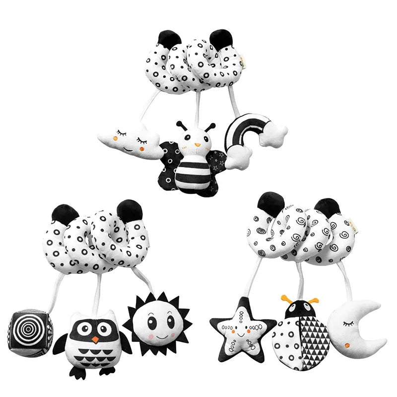 Delightful Soft Spiral Baby Toy for Crib, Stroller, and Car Seat – Perfect Educational Rattle for Newborns 0-12 Months