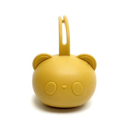 Stylish Bear Pacifier Bag - Eco-Friendly Silicone Dustproof Organizer for Baby Soothers and Chains