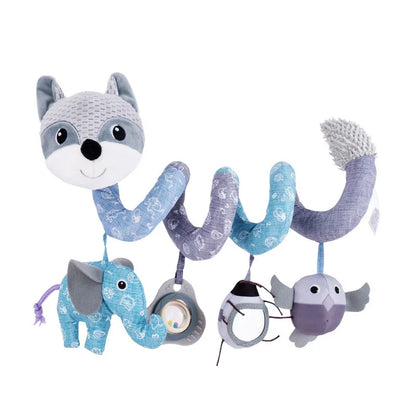 Engaging Black & White Baby Spiral Plush Toy - Perfect for Newborn Sensory Development