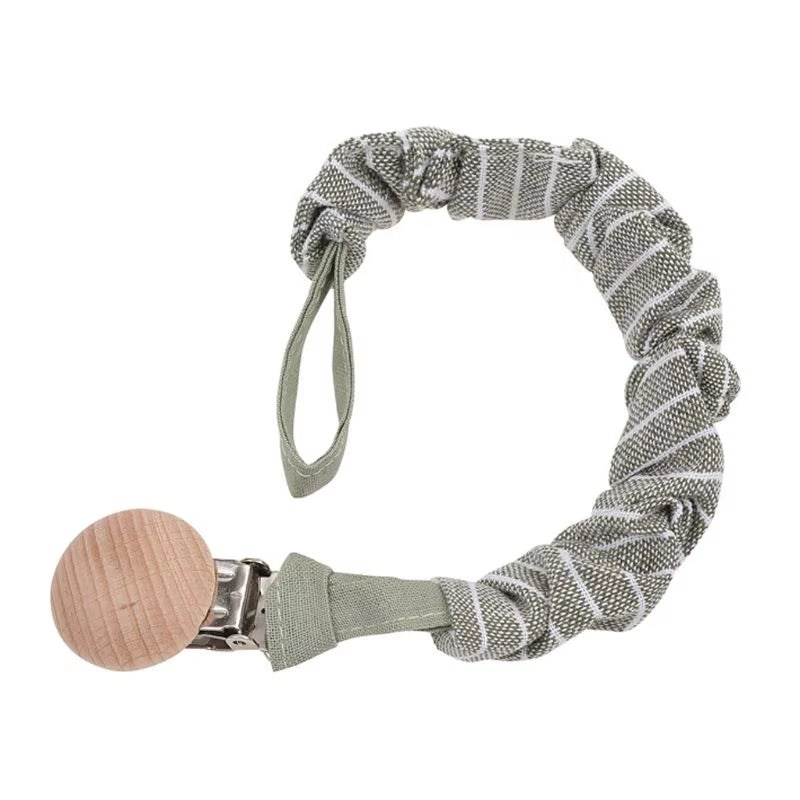 Stylish Baby Cotton Pacifier Clips - Perfect for Newborns and Teething Relief for Boys and Girls