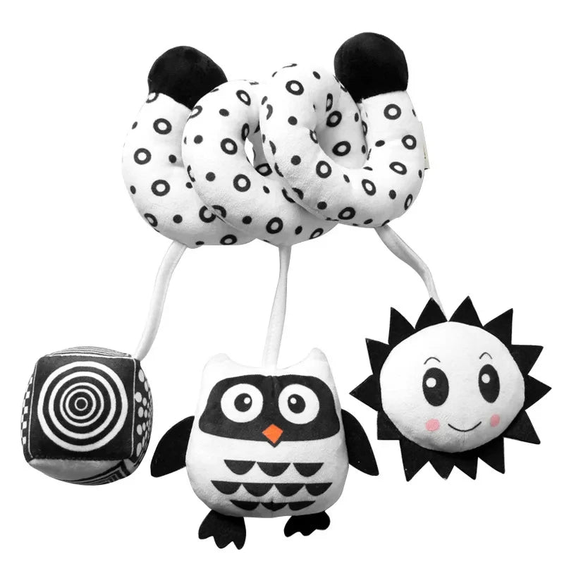 Delightful Soft Spiral Baby Toy for Crib, Stroller, and Car Seat – Perfect Educational Rattle for Newborns 0-12 Months